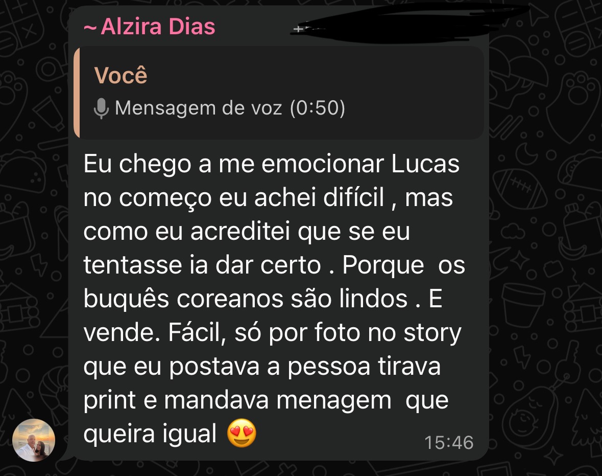 Print de feedback, Alzira Dias